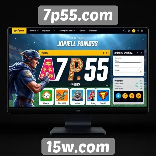 Análise da interface do usuário no 7p55.com